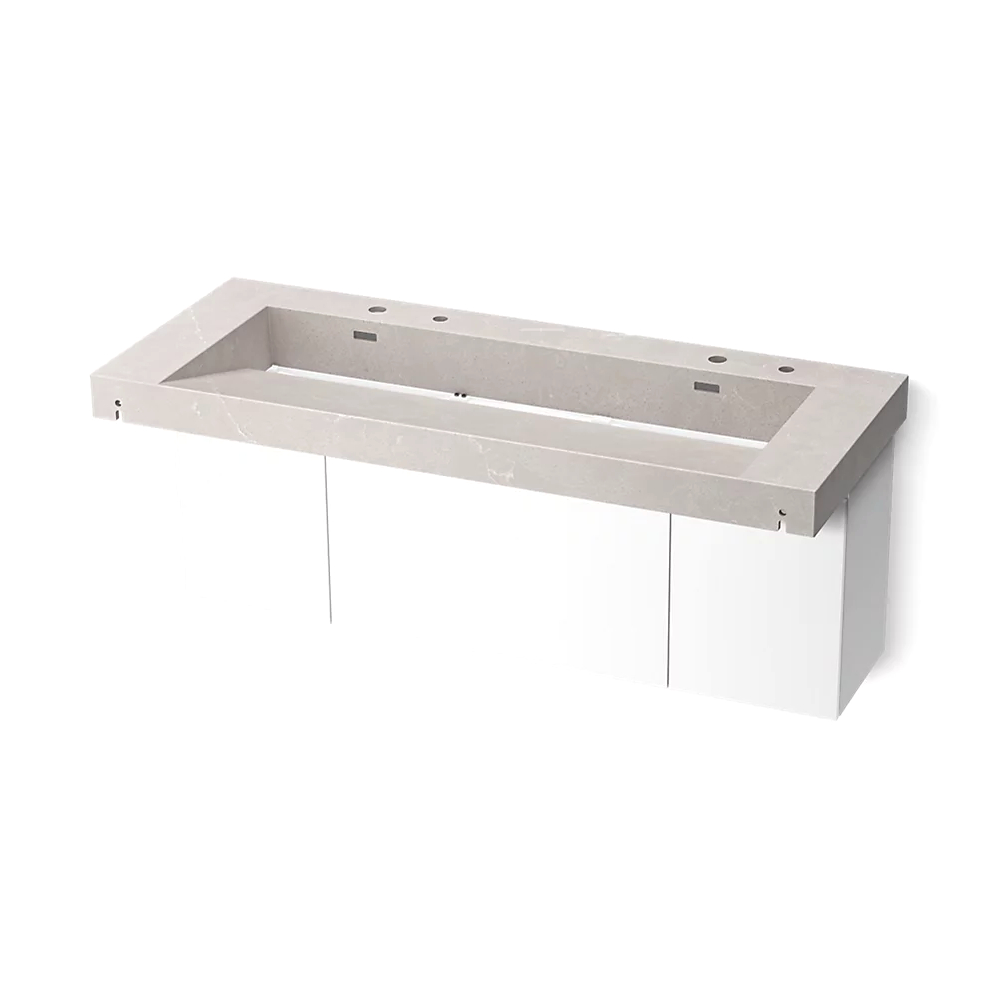 Kohler 81032-BPW-KED Constellation Vanity 60 Trough Dm