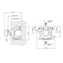 Gessi 39683 Inciso In Wall Thermostatic Rough Valve For Volume Control Chrome 2