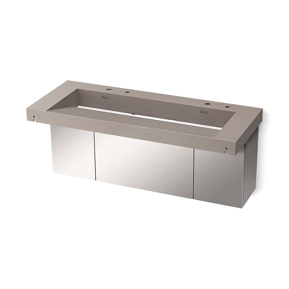 Kohler 81032-BSS-KCT Constellation Vanity 60 Trough Dm