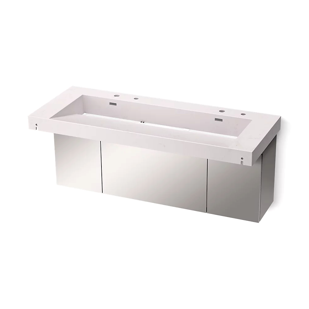 Kohler 81032-BSS-KES Constellation Vanity 60 Trough Dm