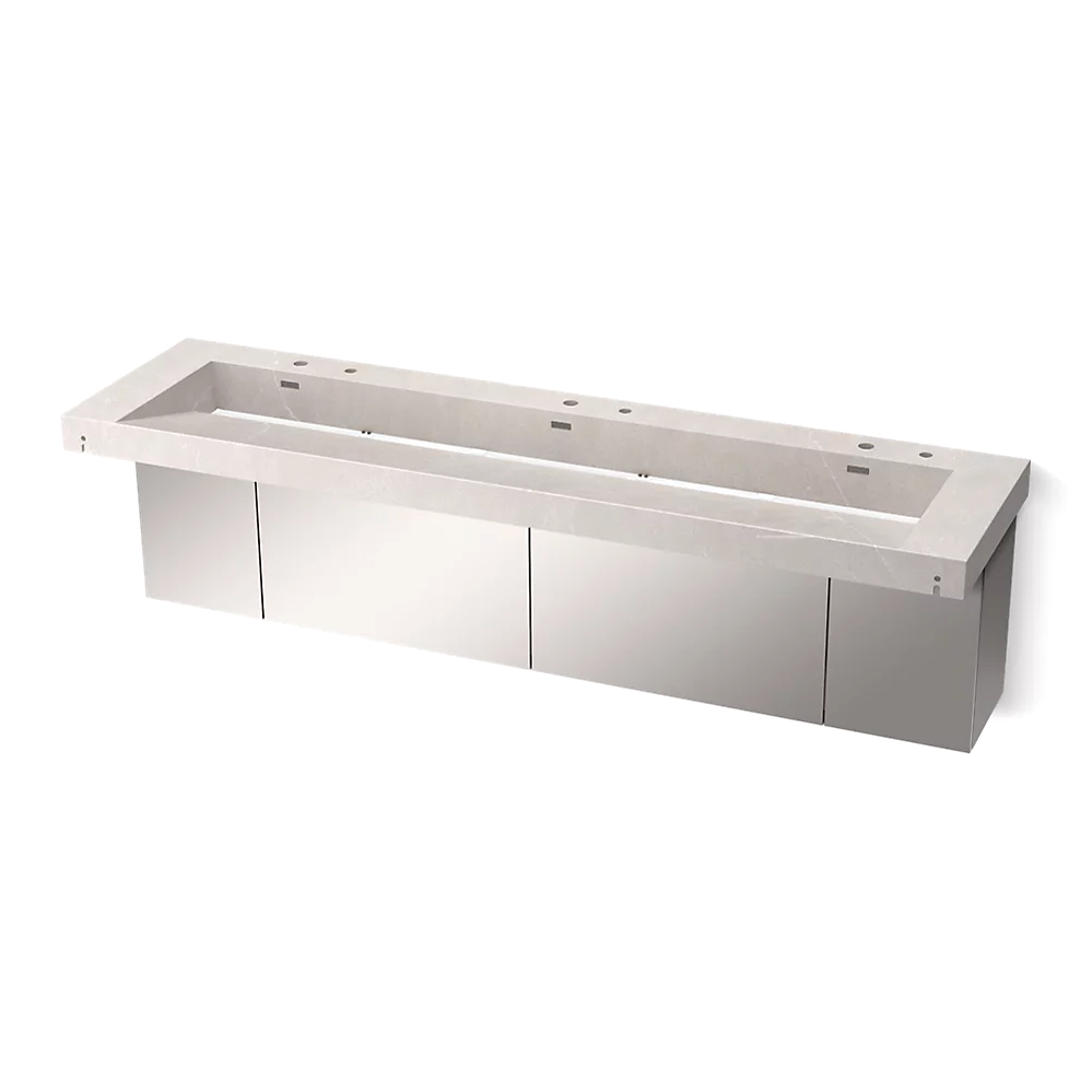 Kohler 81033-BSS-KED Constellation Vanity 90 Trough Dm