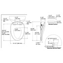 Kohler 8298-CR-96 C3-455 Cleansing Toilet Seat