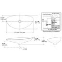 Kohler 8325-CS7 Kensho Oval Trough Lav