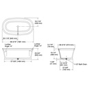 Kohler 8333-0 Memoirs Freestanding Bath 66X36