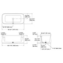 Kohler 8334-0 Imperator Freestanding Bath 66X30