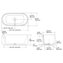 Kohler 8335-0 Ceric 60 X30 Freestanding Bath