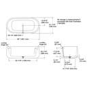 Kohler 8336-0 Ceric Freestanding Bath 66X32