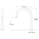 Kohler 8360-BN Deck Mount Spout, Non-Diverter