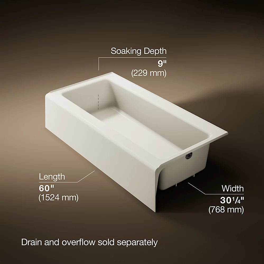 Kohler 838-96 Bellwether Cast Iron Bath, Rh
