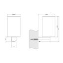 Gessi 59507 Rilievo Wall Mounted Tumbler Holder Chrome 2
