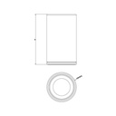 Gessi 58531 Inciso Standing Tumbler Holder Chrome 2