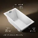 Kohler 855-0 Tea-For-Two 5.5' Bath, Drop-In