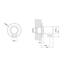 Gessi 58169 Inciso 1/2 Connection Water Outlet Chrome 2