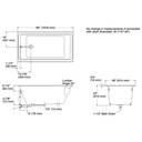 Kohler 855-95 Tea-For-Two 5.5' Bath, Drop-In