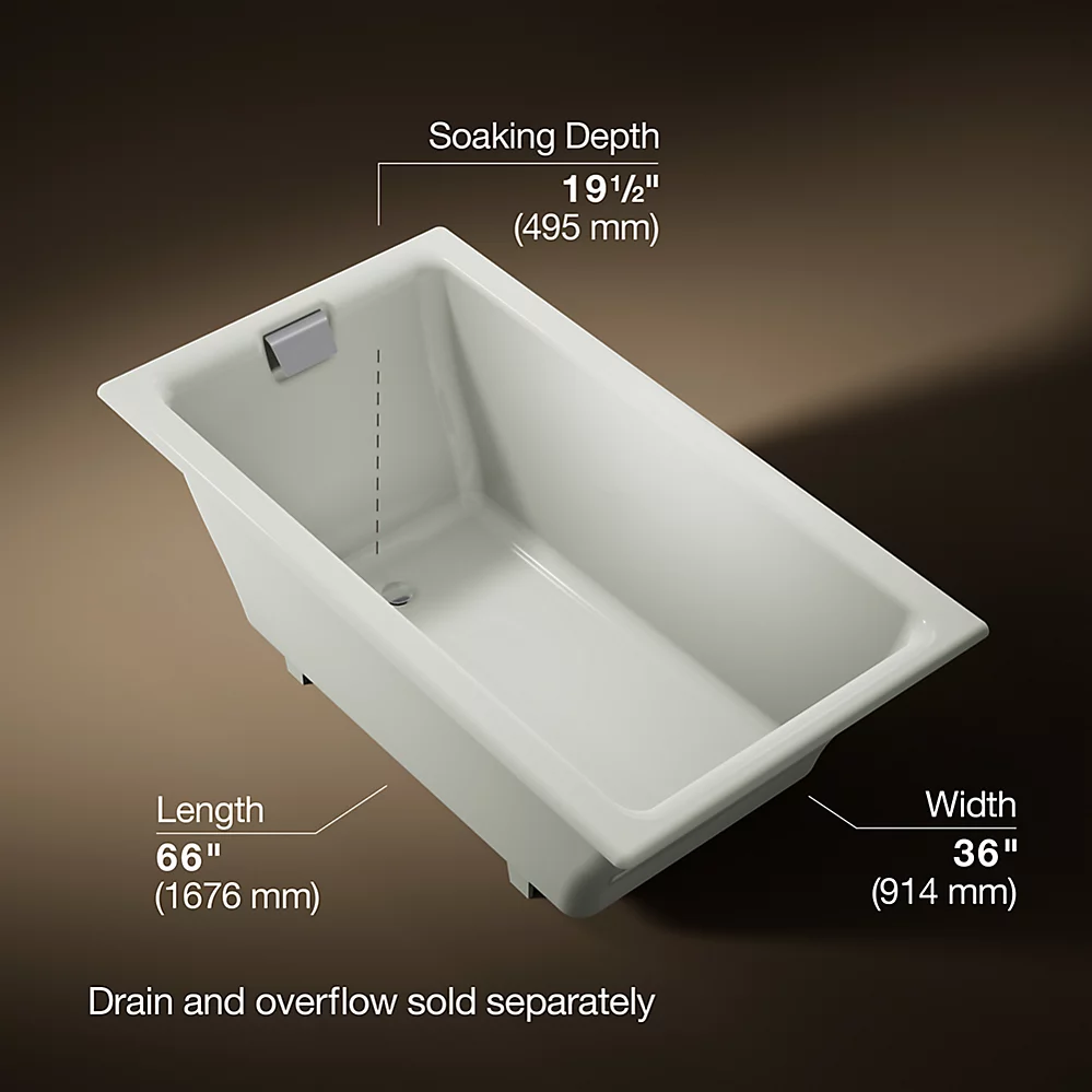 Kohler 855-NY Tea-For-Two 5.5' Bath, Drop-In