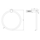 Gessi 59509 Rilievo Towel Ring Chrome 2