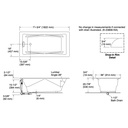 Kohler 863-7 Tea-For-Two 6' Bath