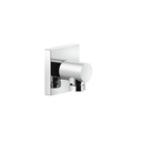 Gessi 59169 Rilievo Wall Elbow With Backplate 1/2" Connection Chrome 1