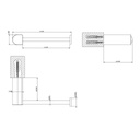 Gessi 59455 Rilievo Wall Mounted Tissue Holder Chrome 2