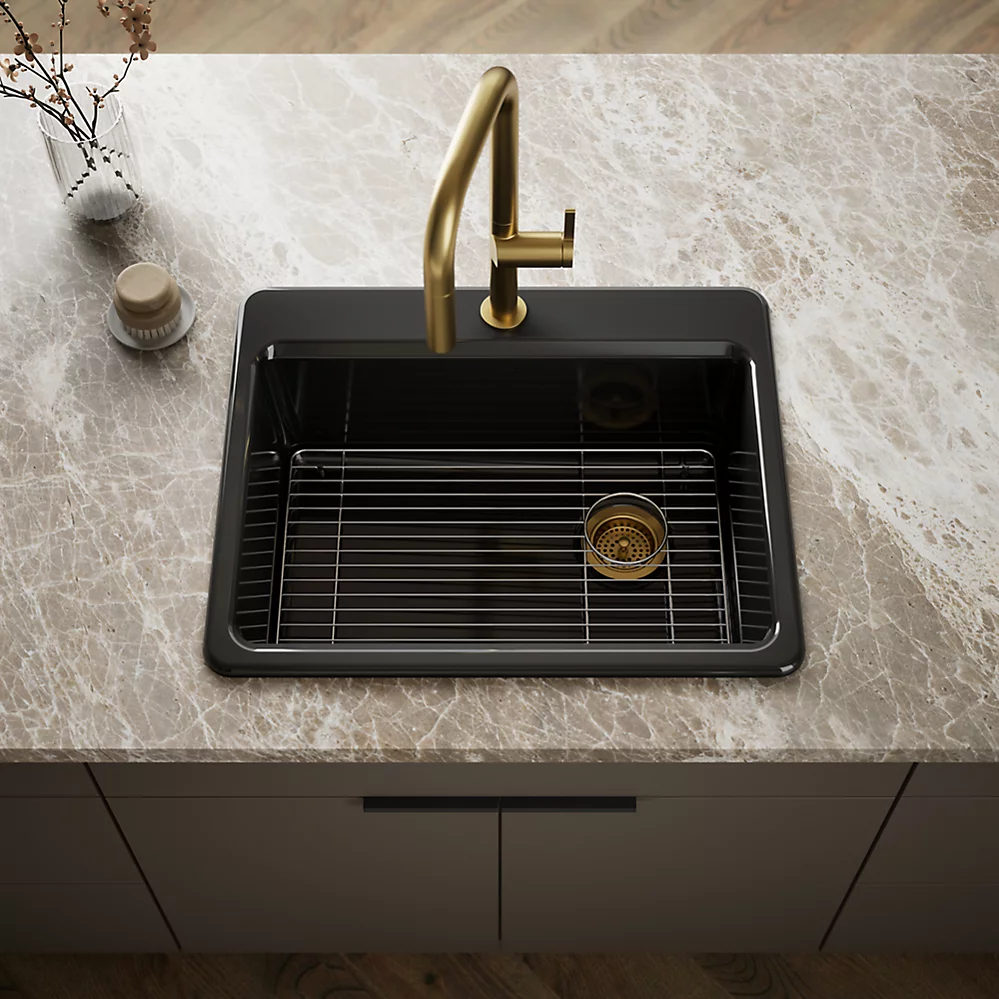 Kohler 8668-1A1-7 Riverby Single Basin Top Mount Sink