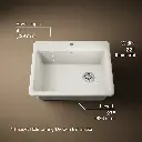 Kohler 8668-1A1-96 Riverby Single Basin Top Mount Sink