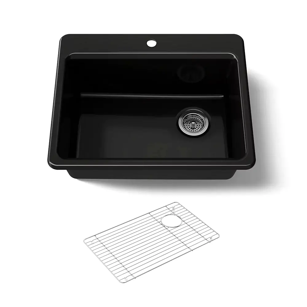 Kohler 8668-3A1-7 Riverby Single Basin Top Mount Sink