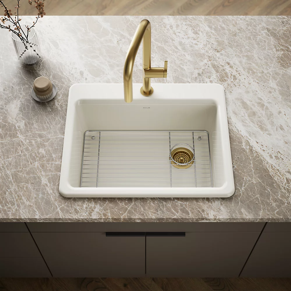 Kohler 8668-3A1-96 Riverby Single Basin Top Mount Sink
