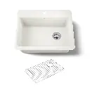 Kohler 8668-3A1-96 Riverby Single Basin Top Mount Sink