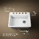 Kohler 8668-5UA2-0 Riverby Single Basin Undermount Sink