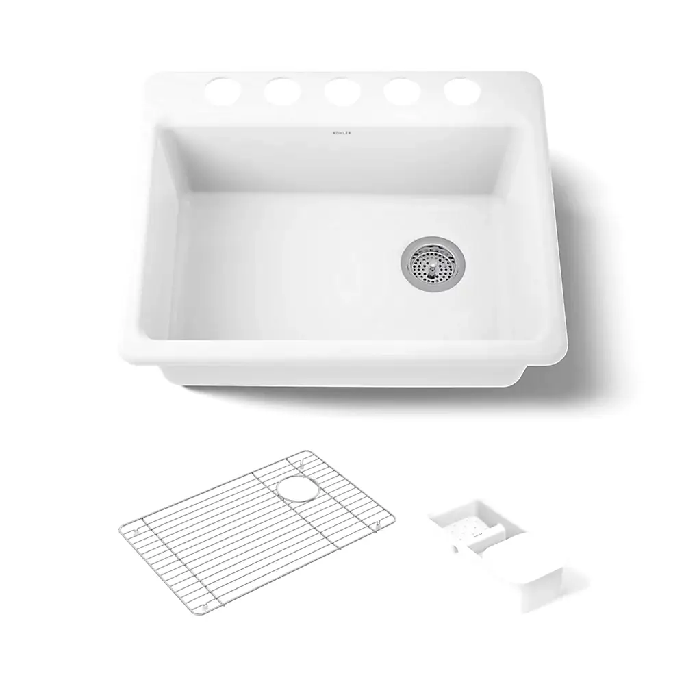 Kohler 8668-5UA2-0 Riverby Single Basin Undermount Sink