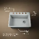 Kohler 8668-5UA2-95 Riverby Single Basin Undermount Sink