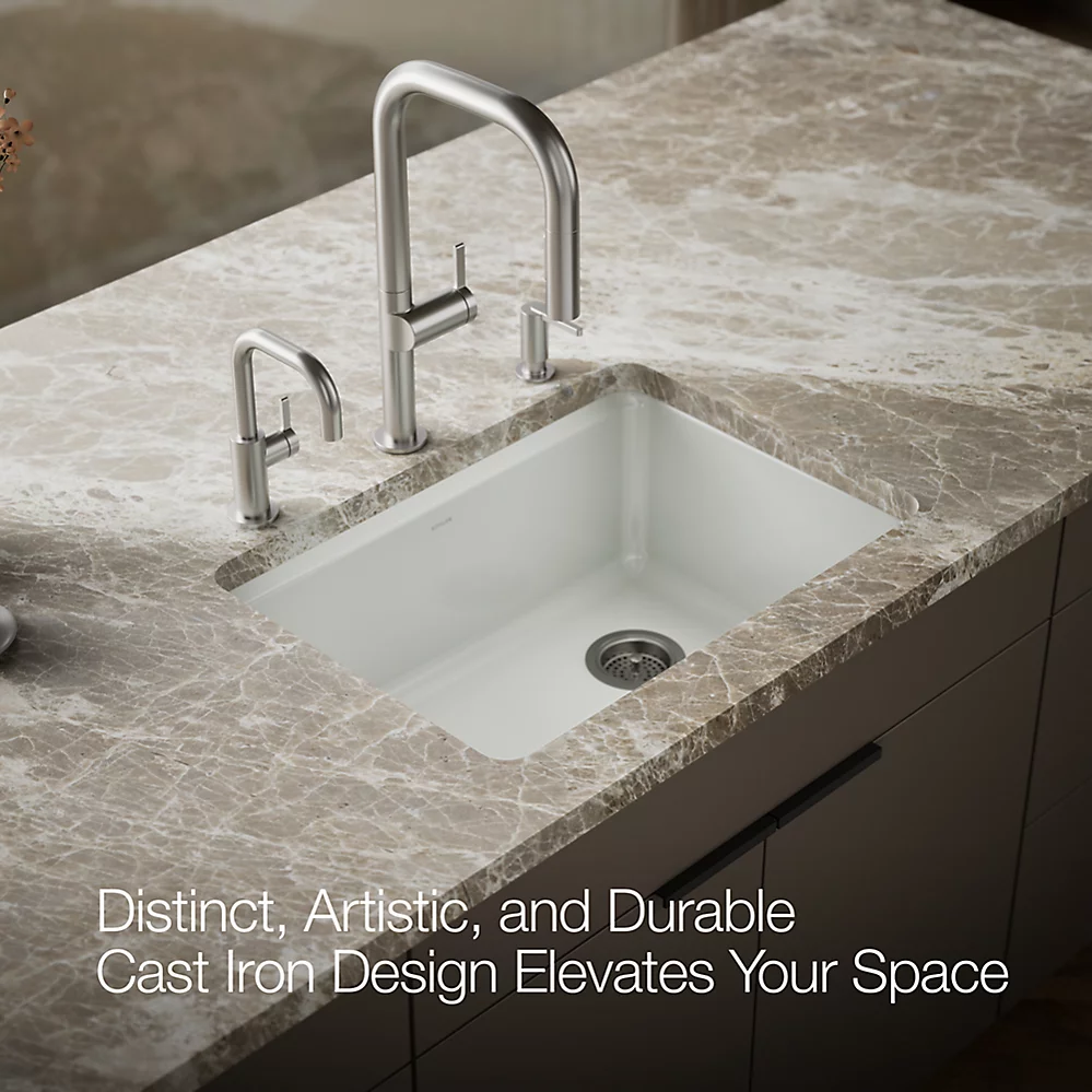 Kohler 8668-5UA2-FF Riverby Single Basin Undermount Sink