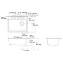 Kohler 8668-5UA2-FF Riverby Single Basin Undermount Sink