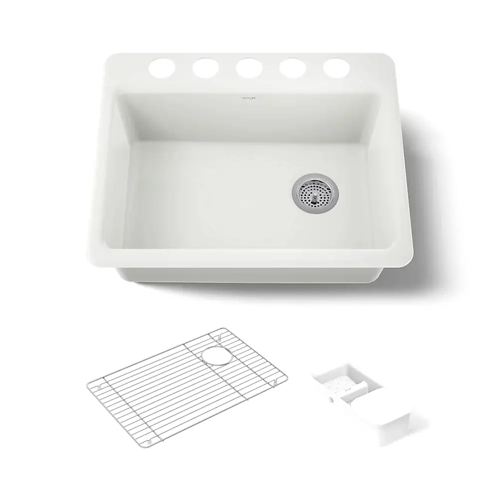 Kohler 8668-5UA2-NY Riverby Single Basin Undermount Sink