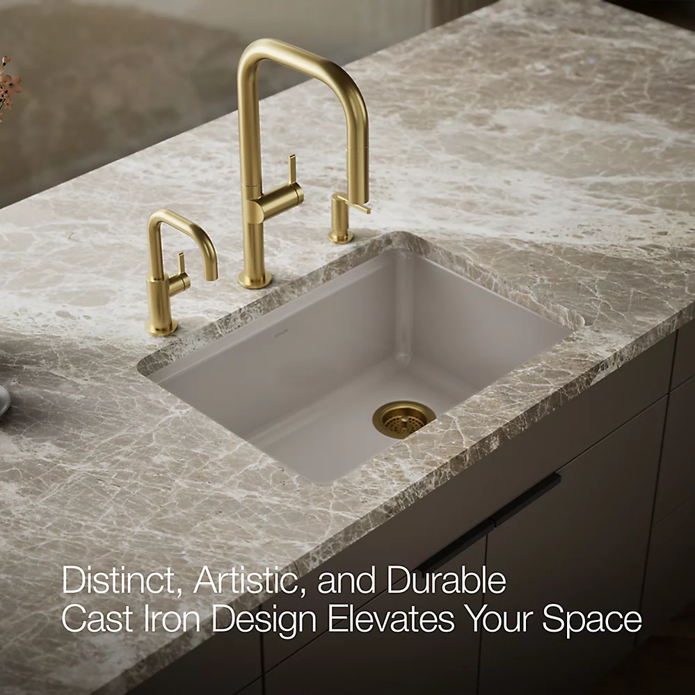 Kohler 8668-5UA2-TRF Riverby Single Basin Undermount Sink