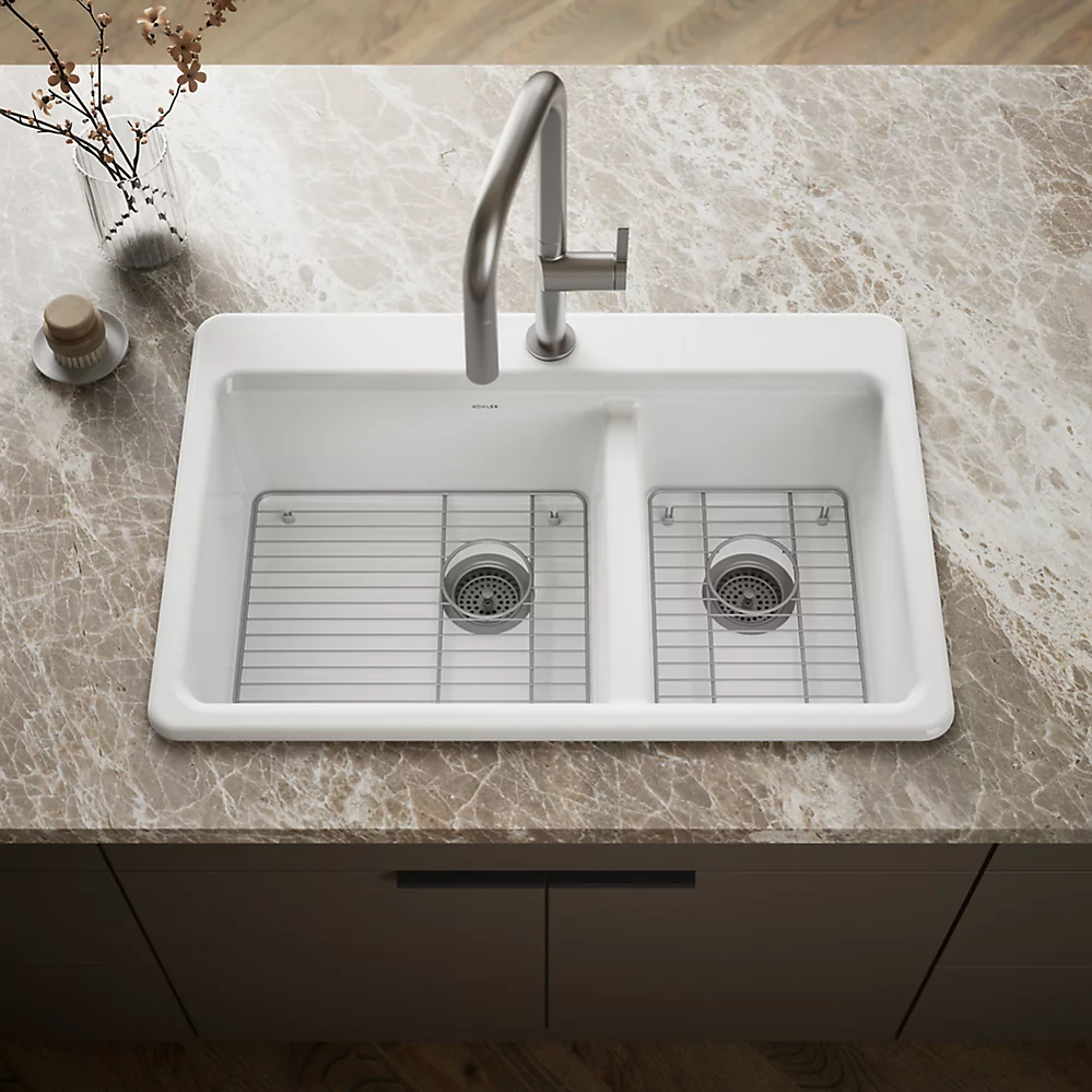 Kohler 8669-1A1-0 Riverby Offset Top Mount Sink