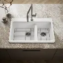 Kohler 8669-1A1-0 Riverby Offset Top Mount Sink