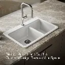 Kohler 8669-1A1-0 Riverby Offset Top Mount Sink