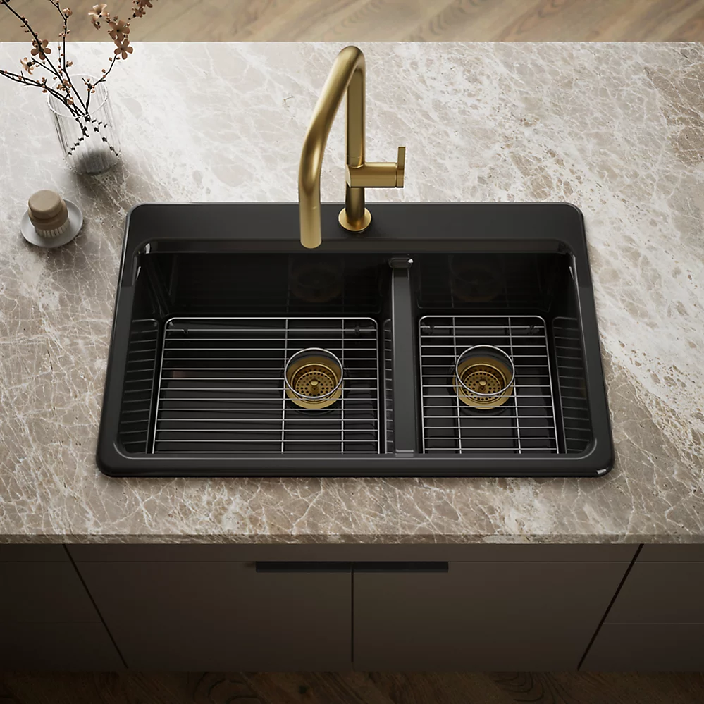 Kohler 8669-1A1-7 Riverby Offset Top Mount Sink