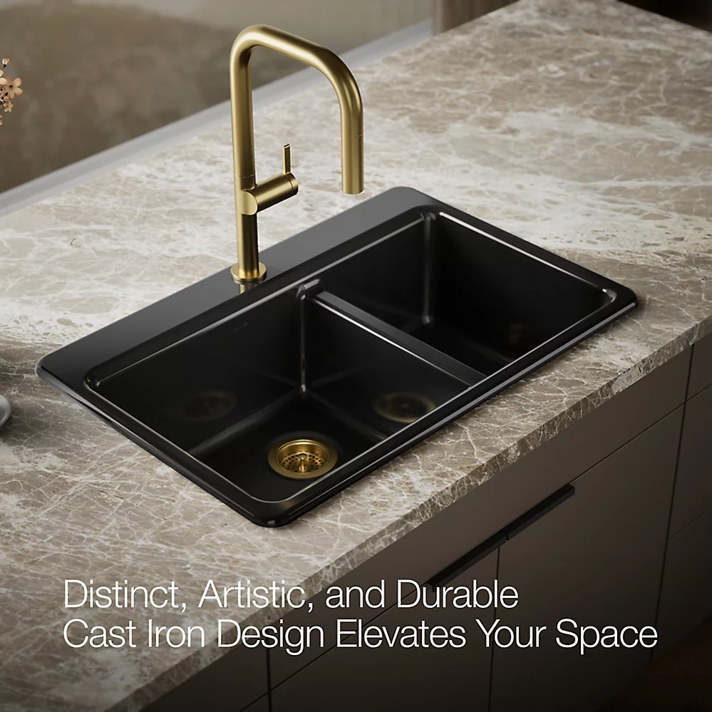 Kohler 8669-1A1-7 Riverby Offset Top Mount Sink