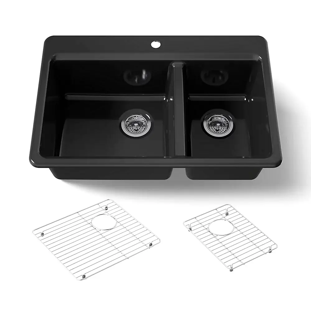 Kohler 8669-1A1-7 Riverby Offset Top Mount Sink