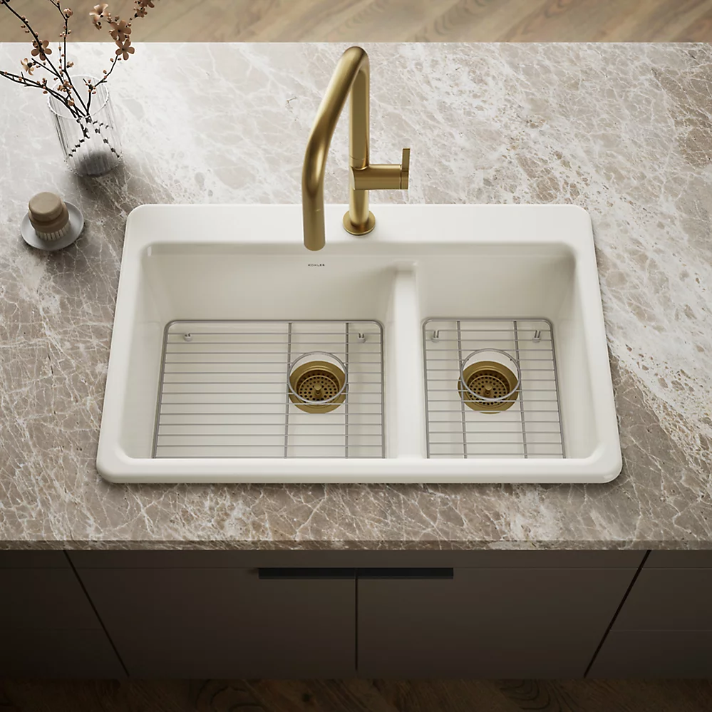 Kohler 8669-1A1-96 Riverby Offset Top Mount Sink