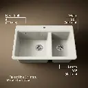 Kohler 8669-1A1-96 Riverby Offset Top Mount Sink