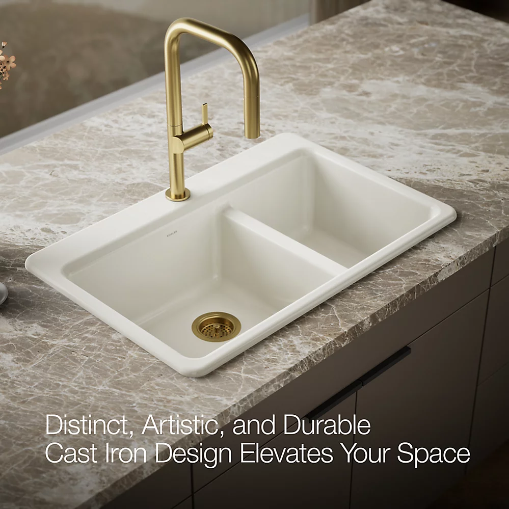 Kohler 8669-1A1-96 Riverby Offset Top Mount Sink