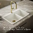Kohler 8669-1A1-96 Riverby Offset Top Mount Sink