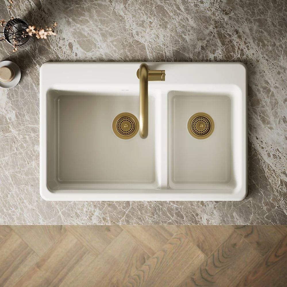 Kohler 8669-1A1-96 Riverby Offset Top Mount Sink