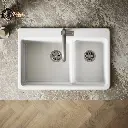 Kohler 8669-1A2-0 Riverby Offset Top Mount Sink