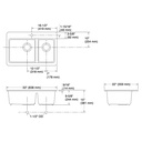Kohler 8669-1A2-0 Riverby Offset Top Mount Sink