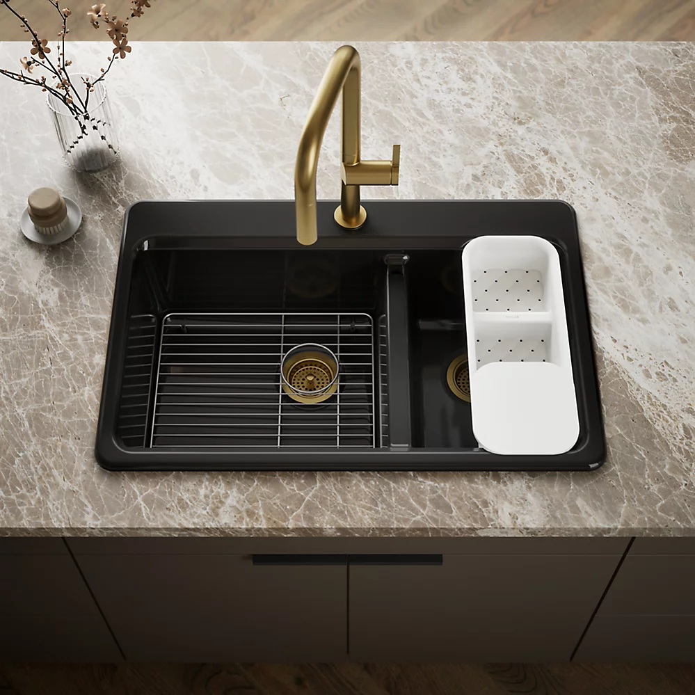 Kohler 8669-1A2-7 Riverby Offset Top Mount Sink