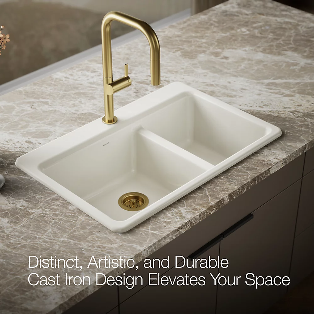 Kohler 8669-1A2-96 Riverby Offset Top Mount Sink